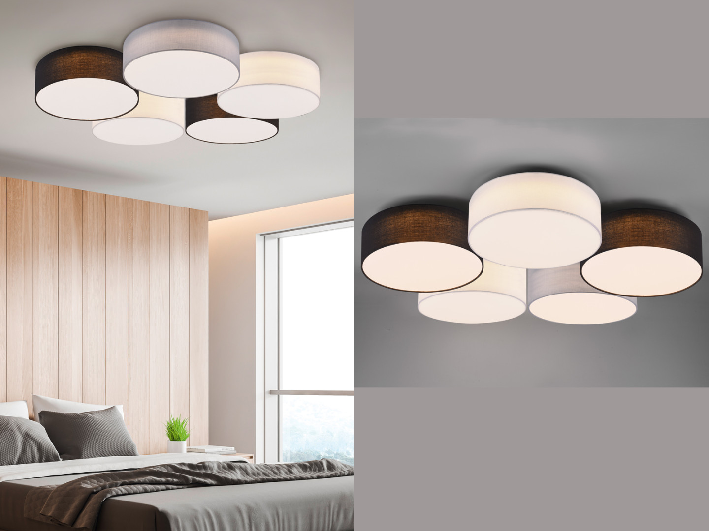 Ausgefallene LED Deckenleuchten für Wohnzimmer dimmbar über Schalter  mehrflammig