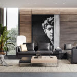 Design Luxus Leder Sitz Polster Couch Wohn Zimmer Landschaft Eck