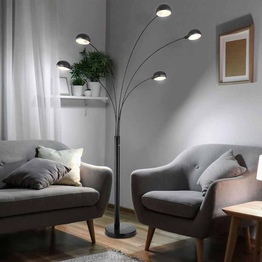 etc-shop Stehlampe, Leuchtmittel nicht inklusive, Stehleuchte Strahler  Standlampe Stehlampe Wohnzimmer Modern