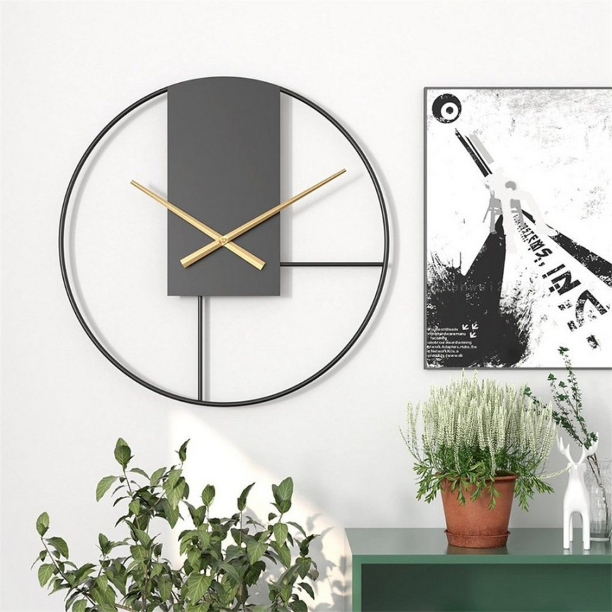 HOBÙBÙME Wanduhr cm eiserne stumme Wanduhr, dekorative Uhr für das  Wohnzimmer