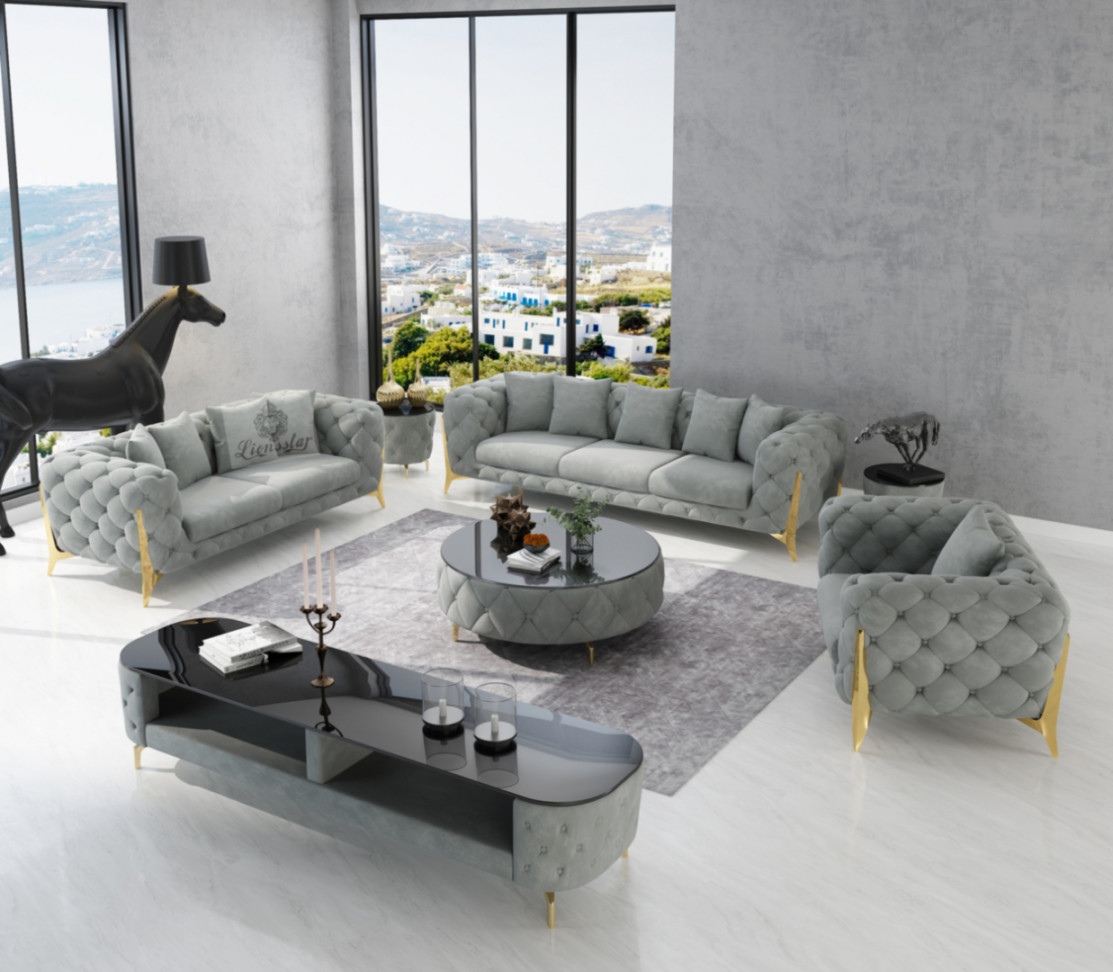 Luxus Design Sofa Set Clouds High Legs  Lionsstar GmbH