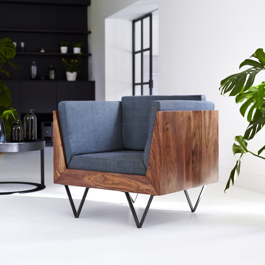 Metric - Sessel aus massives Palisanderholz