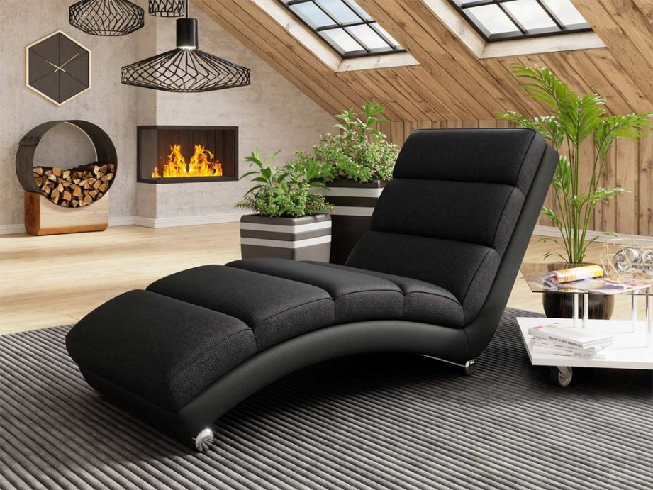 Mirjan Sessel Holiday Relaxsessel Liegesessel Relaxliege mit verchromte  Füße Elegant Fernsehsessel Design Wohnzimmer (Soft  + Lawa )