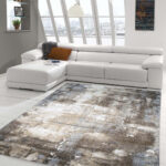 Teppich Traum Designer Teppich Wohnzimmer Modern ABSTRAKT Linien Braun  Beige Grau Creme Meliert Größe X Cm