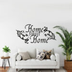 Wandtattoo – Home Sweet Home I Florales Ornament